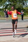 Wondiye Fikre Indelbu wins the Newton Aycliffe 10k Road Race wearing only one shoe.